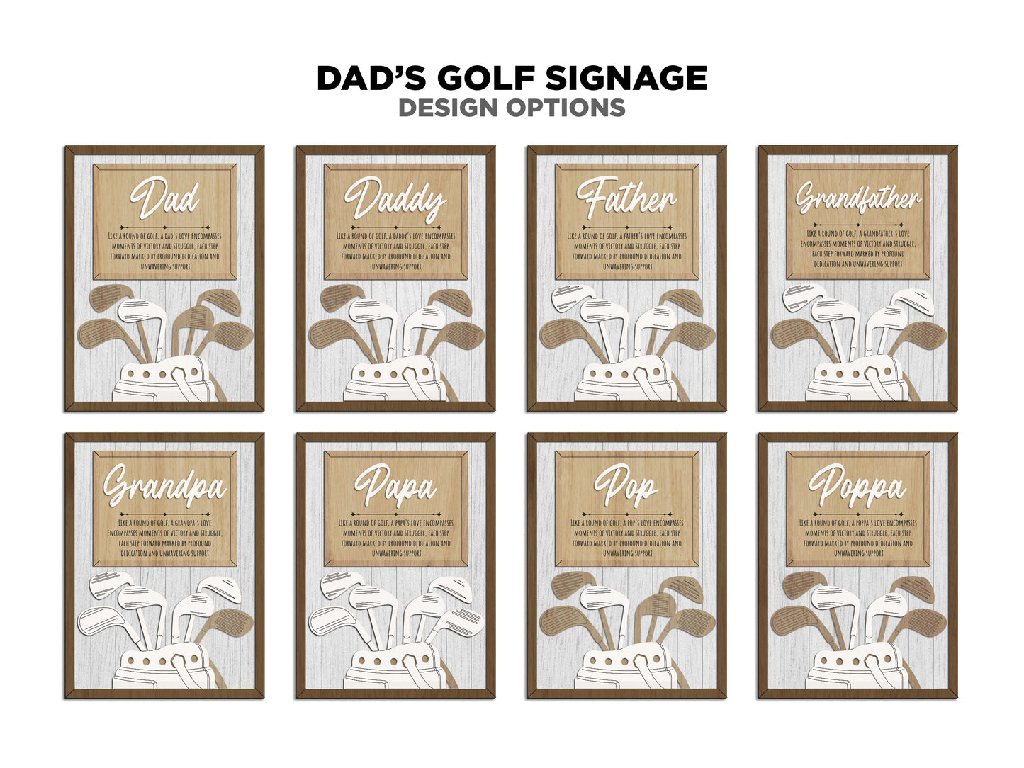Dad's Golf Sign