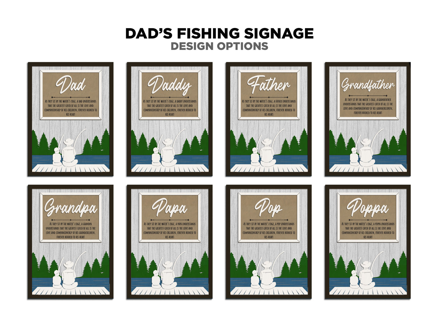 Dad's Fishing Sign
